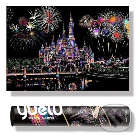 Škrábací obrázek barevný Disneyland