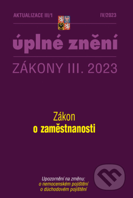 Aktualizace III/1 - o zaměstnanosti