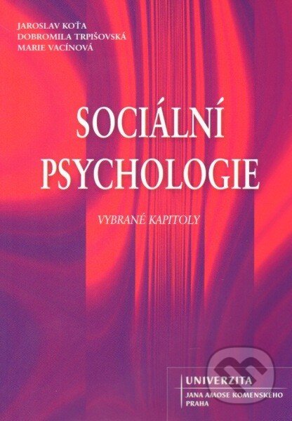 Obálka knihy Sociální psychologie