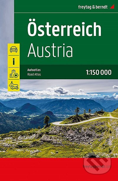 Rakousko Super Touring / autoatlas 1:150 000, freytag&berndt, 2022