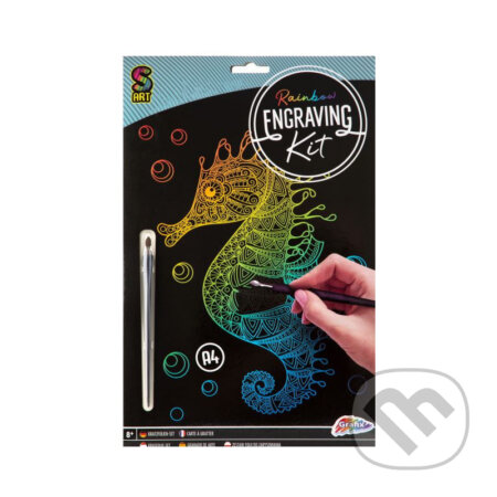 Vyškrabávací sada A4 - Mořský koník