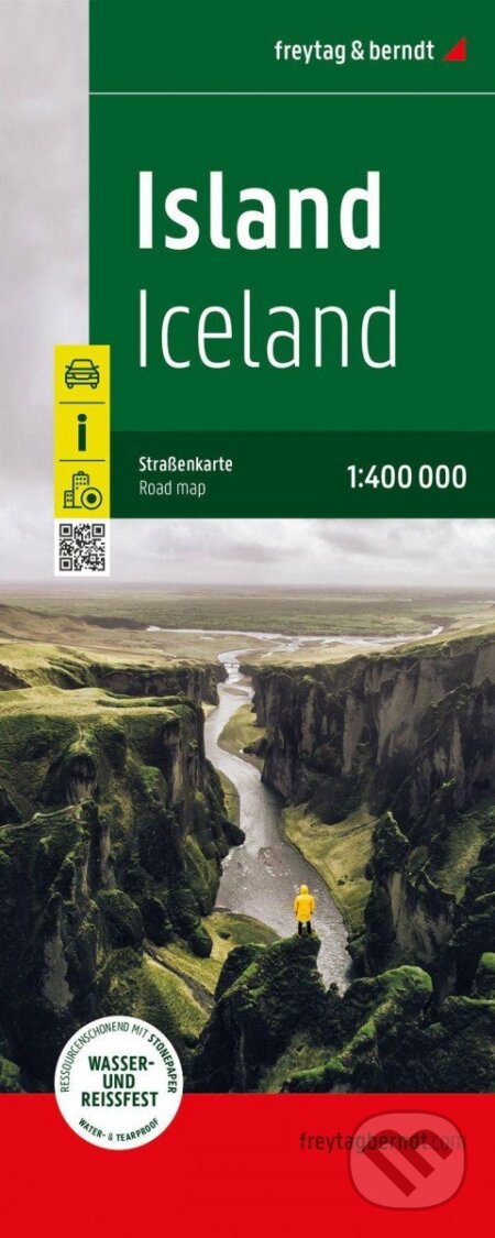 Island 1:400 000 / silniční mapa, freytag&berndt, 2023
