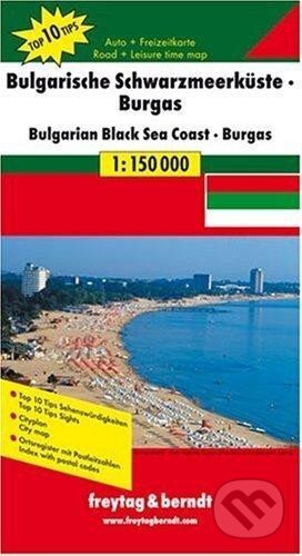 Bulharsko: Bulharské černomořské pobřeží, Burgas 1: 150 000 / Automapa