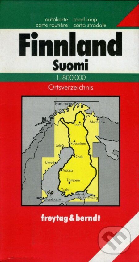 Finsko 1:800 000 Automapa / Suomi 1:800 000, freytag&berndt