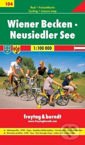 Wiener Becken, Neusiedler See 1:100 000 - Cyklomapa 104, freytag&berndt