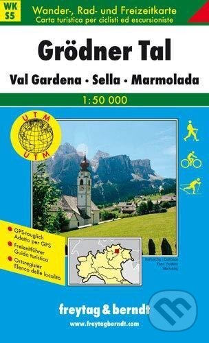 Grödner Tal: Val Gardena, Marmolada 1:50 000, freytag&berndt