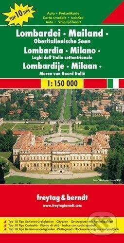 Lombardie, Miláno, Hornotalianské jazera 1: 150 000, freytag&berndt