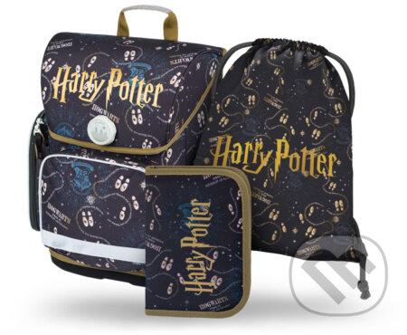 Školní set Baagl Ergo Harry Potter Pobertův plánek (set 3)