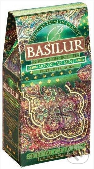 Basilur papír green Tea Marocca mint, Bio - Racio, 2014