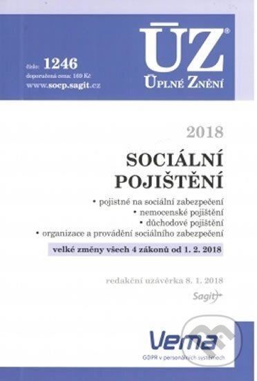Úplné Znění - 1246 Sociální pojištění, Sagit, 2018