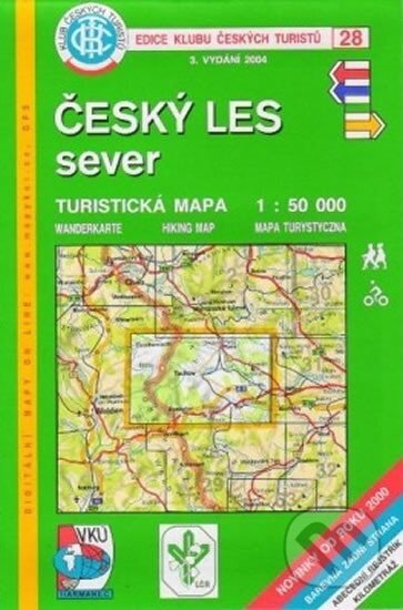 Český les - sever - Turistická mapa - edice Klub českých turistů 28, Klub českých turistů, 2003