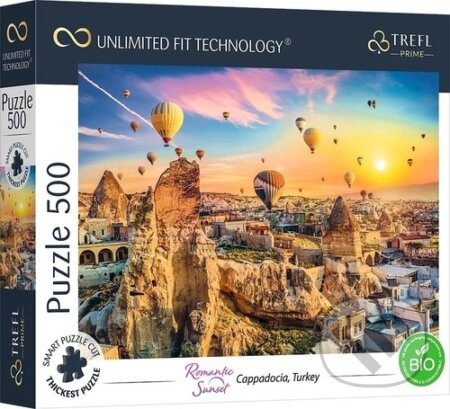 UFT Romantic Sunset Kappadokie, Turecko - puzzle z kategorie Města a stavby