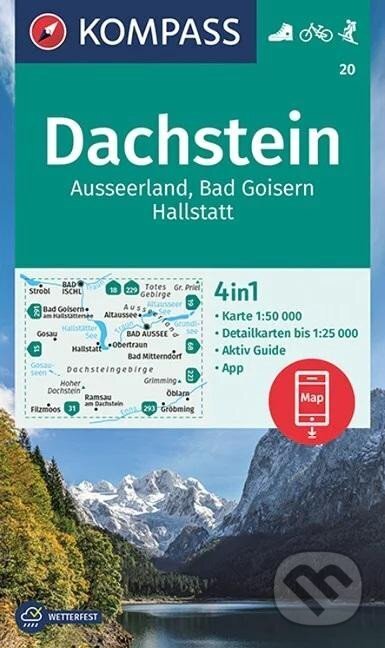 Dachstein, Ausseerland, Bad Goisern, Hallstatt 1:50 000, Kompass, 2022