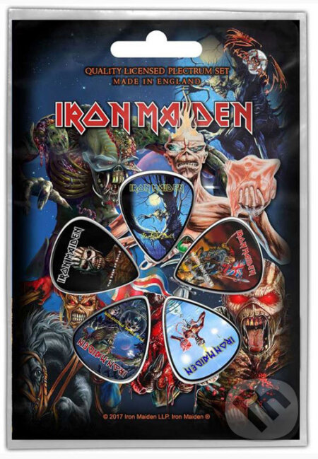 Gitarové trsátka Iron Maiden: Later Albums set 5 ks, Iron Maiden, 2018