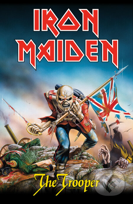 Textilný plagát - vlajka Iron Maiden: The Trooper, Iron Maiden, 2021