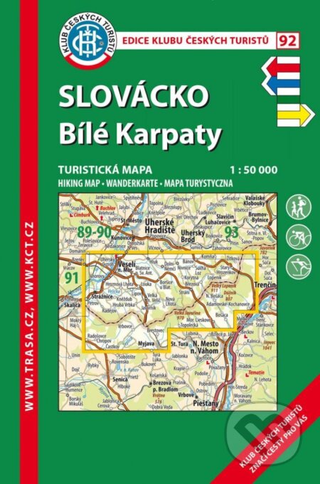 KČT 92 Slovácko, Bílé Karpaty 1:50 000, Klub českých turistů, 2023