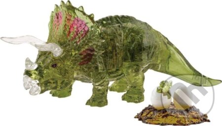 Triceratops s mládětem (3D Crystal) - puzzle z kategorie 3D puzzle