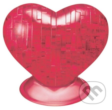 Srdce červené (3D Crystal) - puzzle z kategorie 3D puzzle