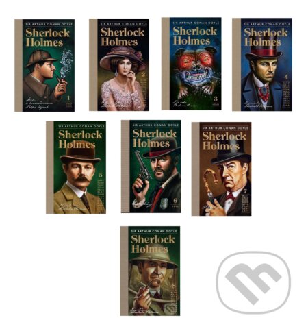 Kolekcia titulov Sherlock Holmes 1-8 - Arthur Conan Doyle, Julo Nagy (ilustrátor), SnowMouse Publishing