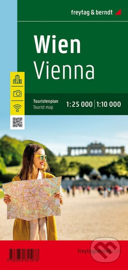 Vídeň 1:25 000 / 1:10 000 / plán města, freytag&berndt, 2020