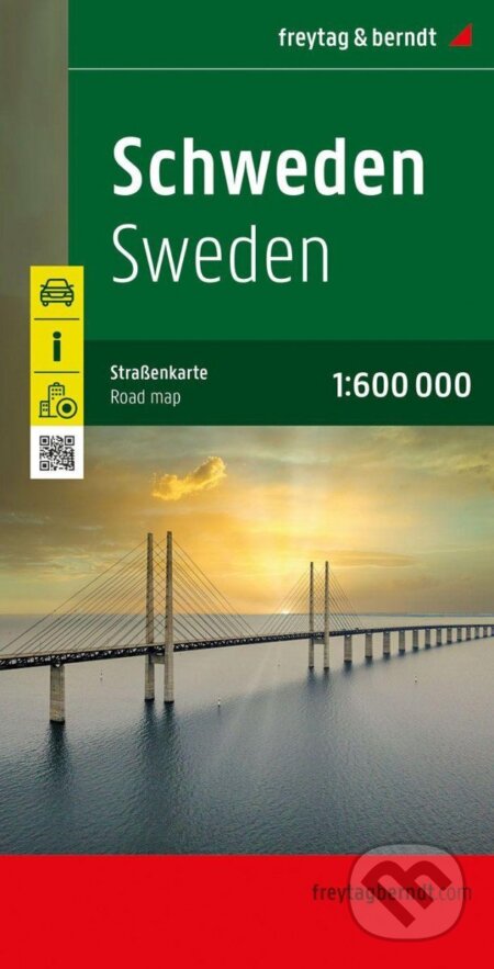 Švédsko 1:600 000 / automapa, freytag&berndt, 2022