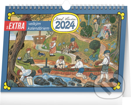 Stolní kalendář s extra velkým kalendáriem Josef Lada 2024 - Josef Lada, Notique, 2023