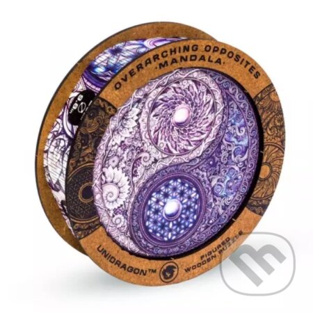 Mandala protiklady velikost M (Unidragon dřevěné puzzle)