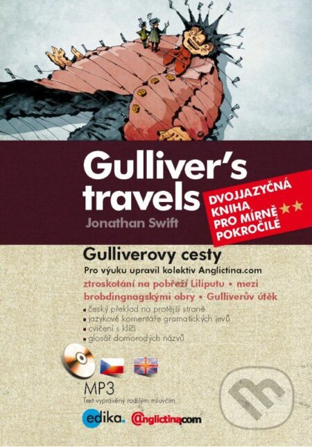 Gulliver’s travels / Gulliverovy cesty - Jonathan Swift, Edika, 2014