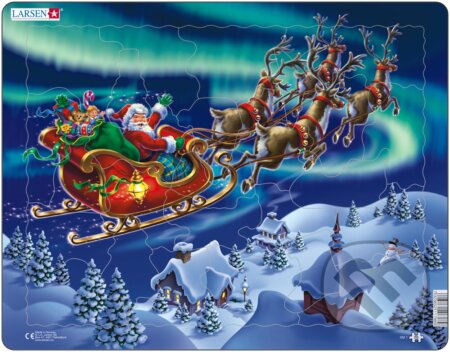Puzzle Santa Claus and his sleigh, Larsen