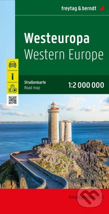 Evropa západ 1:2 000 000 / automapa, freytag&berndt, 2022