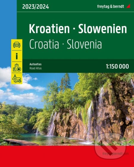 Chorvatsko-Slovinsko 1:150 000 / autoatlas, freytag&berndt, 2023
