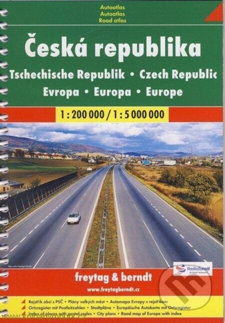 Česká republika/Evropa 1:150 000/1:3 500 000 autoatlas, freytag&berndt, 2003