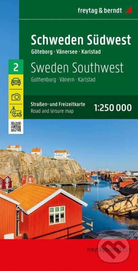 Švédsko jihozápad 1:250 000 / automapa, freytag&berndt, 2022