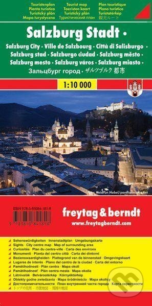 Salzburg 1:10 000 / plán města, freytag&berndt, 2016