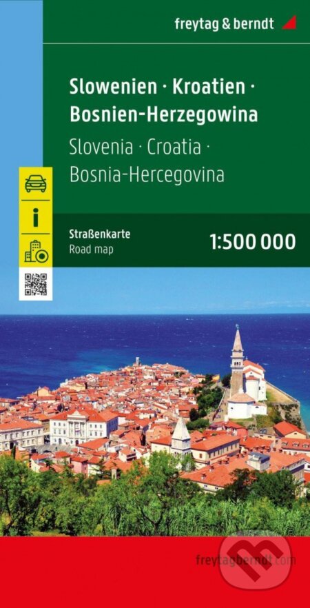 Slovinsko-Chorvatsko-Srbsko-Bosna-Hercegovina-Černá Hora-Makedonie 1:1 000 000 / automapa, freytag&berndt, 2011