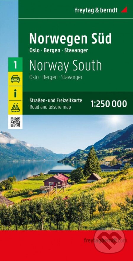 Norsko jih 1:250 000 / automapa, freytag&berndt, 2023