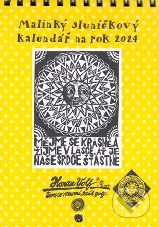 Malinký sluníčkový kalendář na rok 2024 - Honza Volf, Nakladatelství jednoho autora, 2023