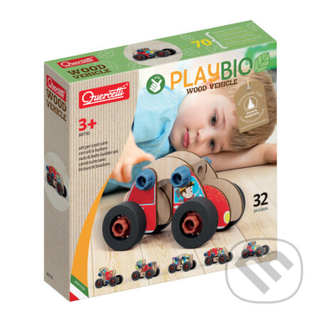 PlayBio Wood Vehicle, Quercetti, 2023