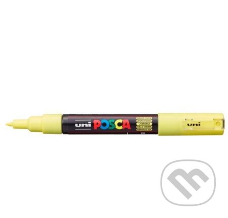 Posca akrylový popisovač PC-1M, 0,7 - 1 mm, pastelově žlutá (s extra tenkým hrotem), OFFICE LINE, 2023