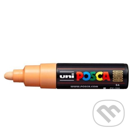 Posca akrylový popisovač PC-7M, 4,5 - 5,5 mm, světle oranžová (s kulatým silným hrotem)
