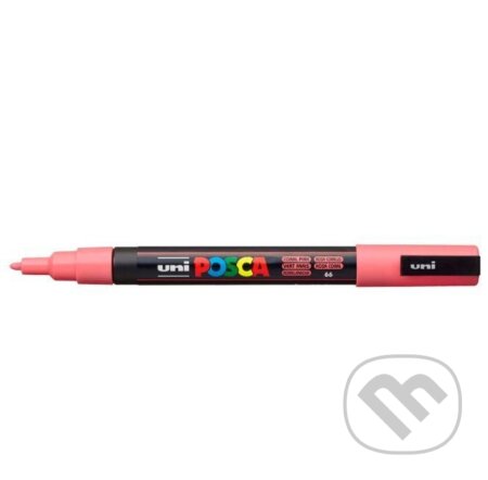 Posca akrylový popisovač PC-3M, 0,9 - 1,3 mm, korálově růžová (s tenkým kulatým hrotem)