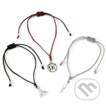 Sada náramkov Harry Potter - Nástupište 9 a 3/4, Blesk a Relikvia smrti