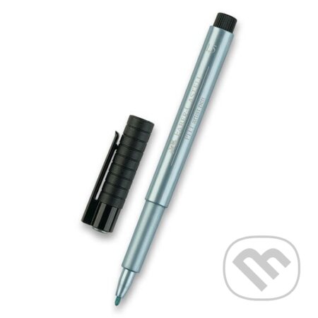 Faber - Castell Popisovač Pitt Artist Metallic - B modrý