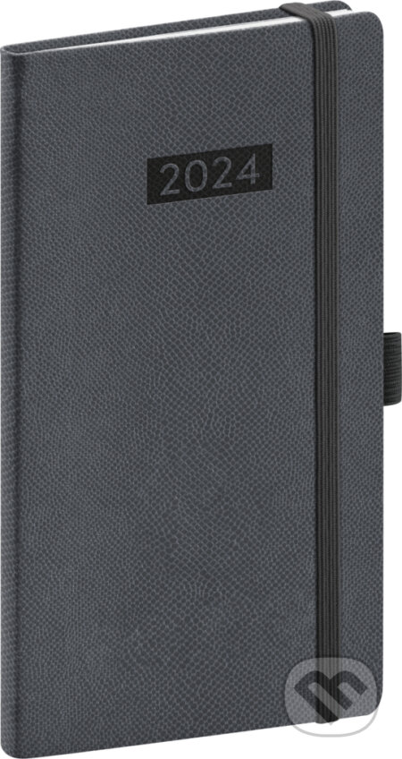 Kapesní diář Diario 2024, sivý, Notique, 2023