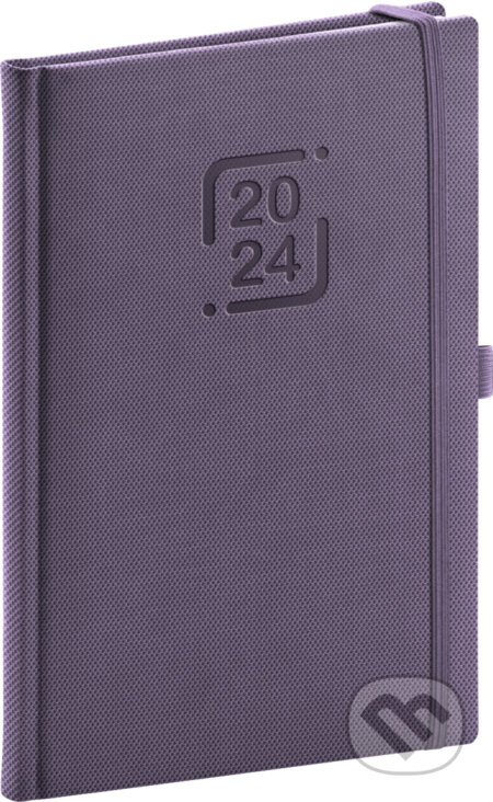 Týždenný diár Catanella 2024, fialový, Notique, 2023