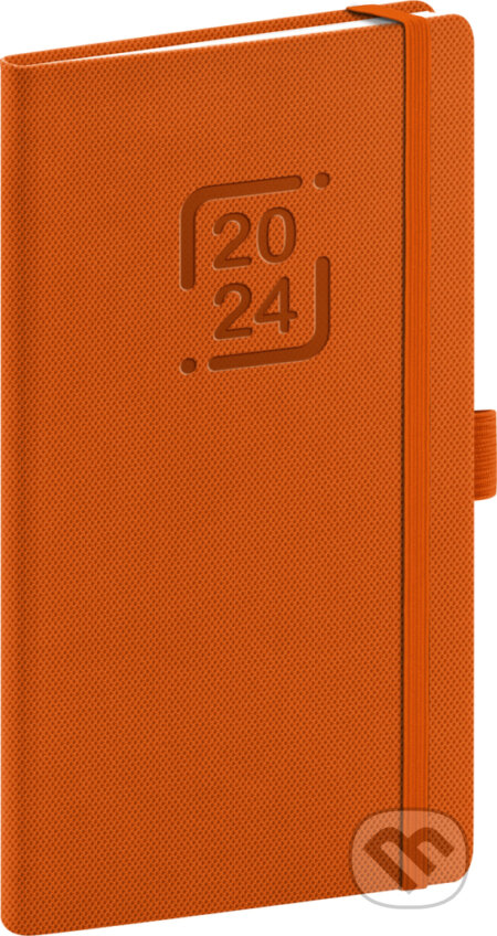 Vreckový diár Catanella 2024, oranžový, Notique, 2023