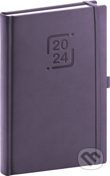 Denný diár Catanella 2024, fialový, Notique, 2023