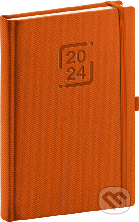 Denný diár Catanella 2024, oranžový, Notique, 2023