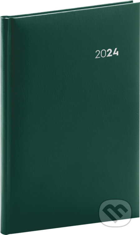 Týdenní diář Balacron 2024, zelený, Notique, 2023