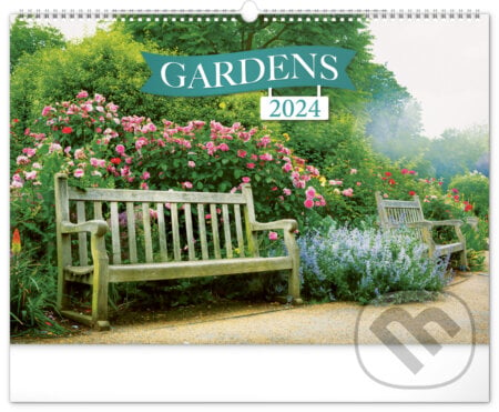 Nástěnný kalendář Zahrady 2024, Notique, 2023